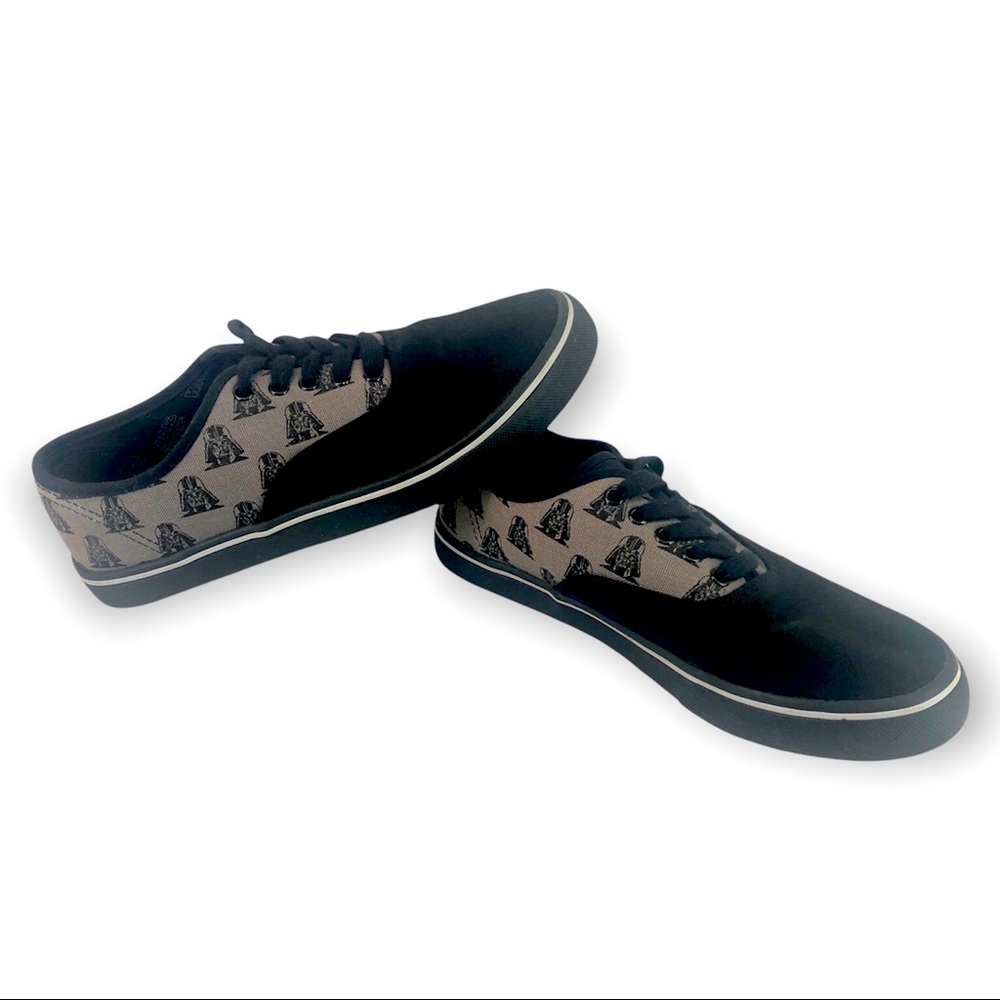 Disney Star Wars Darth Vader Shoe Men Sz 8 Black Skate Board Skater 8101 BKCC